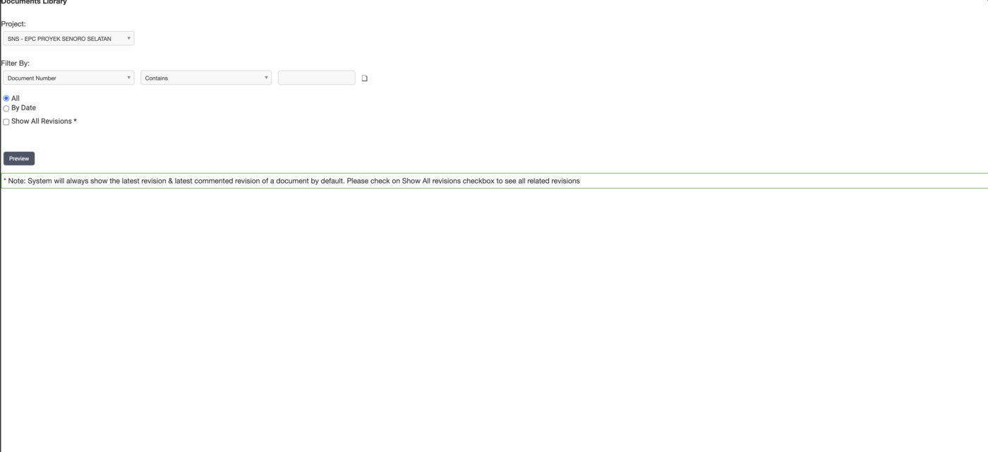 Documents Library report, the customise form