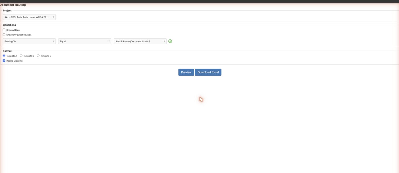 Jadestone filter form: the Routing To values read Person Name (Resource Name)